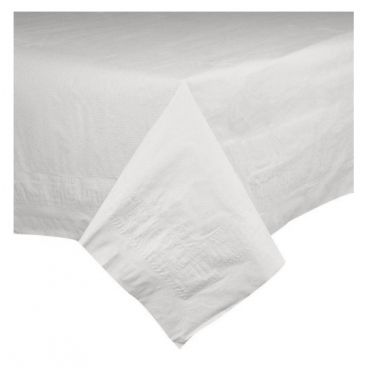 Hoffmaster HM-482-W 82" x 82" White Disposable Tissue/Poly Paper Cellutex Tablecover - 25/Each