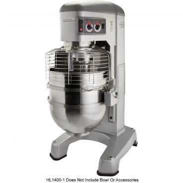 Hobart HL1400-1 Legacy 140-Quart 4-Speed 5.0 HP All-Purpose Commercial Planetary Mixer Without Attachments, 200-240 Volts, 3-phase