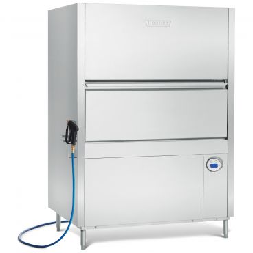 Hobart PW20-1 Split Door 20 Pan Capacity Pot Pan and Utensil Washer With Spray Wand And SenseATemp Booster Heater 208 to 240 Volts