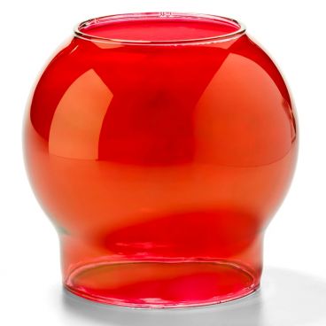Hollowick 35R Ruby Lustre 3 Inch Fitter Bubble Glass Globe