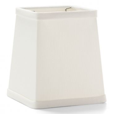 Hollowick 393I Ivory Tapered Square Candlestick Lamp Shade