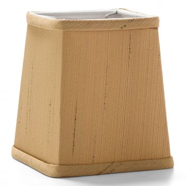 Hollowick 393SS Tapered Square Fabric Candlestick Shade - 5" x 4"