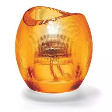 Hollowick 6701A Pixel Amber Glass Tealight Lamp