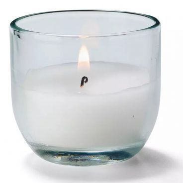 Hollowick CL530-48 Caterlite 5 Hour Disposable Clear Glass Candle