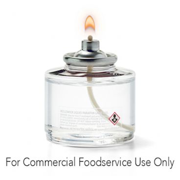 Hollowick HD26 Clear Plastic 26 Hour Liquid Wax Candle Disposable Fuel Cell - For Commercial Food Service Use Only