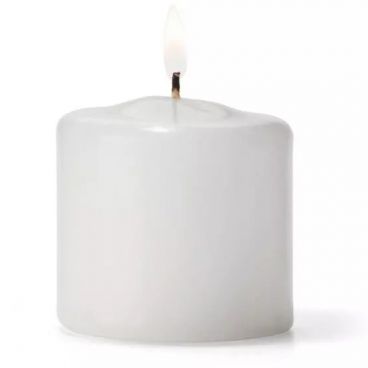 Hollowick P2.5W-36 White Select Wax 2.5" x 2.5" Pillar Candle