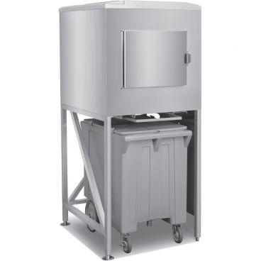 Scotsman ICS-1 30" Wide 1 Bay 500 lb Storage Capacity Stainless Steel Ice Express System With 1 Polyethylene Ice Cart