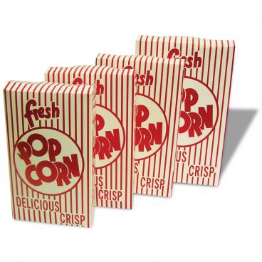 Winco Benchmark 41549 Popcorn Supplies Closed Top Popcorn Box 0.75 oz.