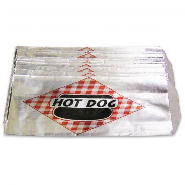 Winco Benchmark 68002 Hot Dog Foil Bags 1000 Bags Per Pack