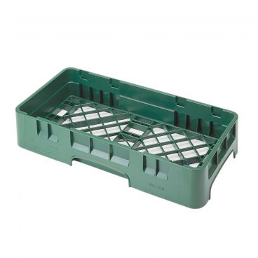 Cambro HBR258119 Sherwood Green Camrack Half Size Open Base Rack without Extender