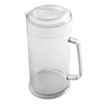 Cambro PC64CW135 Clear 64 oz Camwear Polycarbonate Pitcher with Lid