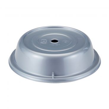 Cambro 9013CW486 Silver Metallic 10 Inch Round Polycarbonate Camwear Camcover Plate Cover