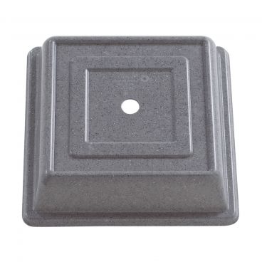 Cambro 978SFVS191 Granite Gray 10" Square Fiberglass Camcover Plate Cover