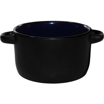 International Tableware ITN-83567-2901/05MF-05C 12-1/2 Oz Hilo Matte Black Bistro Soup Bowl