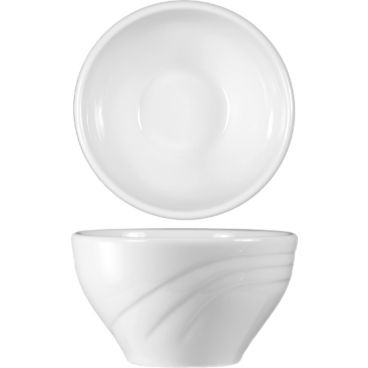 International Tableware - ITN-AM-4 - 7 Oz Amsterdam Embossed Porcelain Bouillon