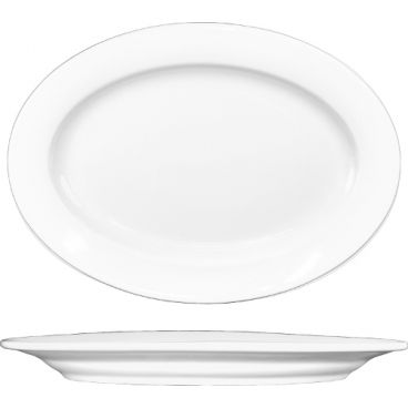 International Tableware - ITN-BL-13 - 11 1/2 In X 8 5/8 In Bristol Fine Porcelain Platter