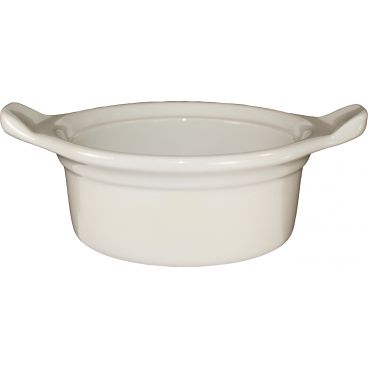 International Tableware - ITN-CAS-5-AW - 8 Oz American White Casserole Dish With Handles