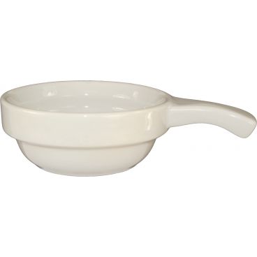 International Tableware - ITN-OSC-10-H - 10 Oz American White Soup Crock With Handle