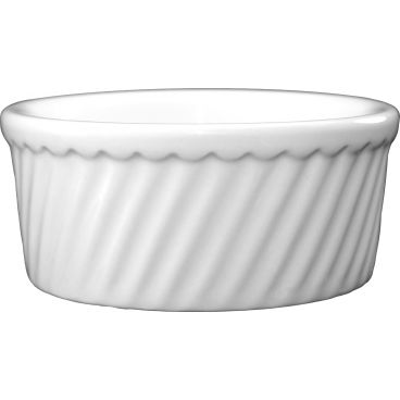 International Tableware - ITN-SOFS-20-EW - 21 Oz European White Swirl Souffle