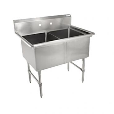 John Boos 2B16204 Stainless Steel B Series 37" Two Compartment Sink