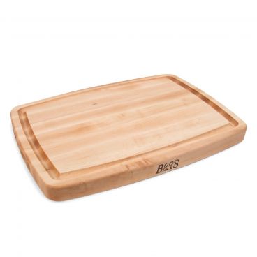 John Boos CB1050-1M2014150 Maple 20" x 14" x 1-1/2" Reversible Grooved Cutting Board w/ Hand Grips