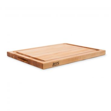 John Boos CB1054-1M2015150 Maple 20" x 15" x 1-1/2" Reversible Grooved Cutting Board w/ Recessed Finger Grips