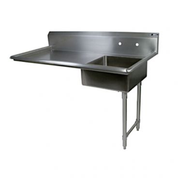 John Boos EDTS8-S30-60UCR Stainless Steel E Series 60" Undercounter Dirty Dishtable
