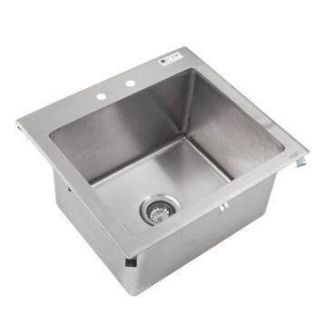 John Boos PB-DISINK201608 Stainless Steel Pro Bowl 20" x 16" x 8" One Bowl Drop In Hand Sink