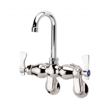 Krowne 15-625L Royal Series Low Lead Wall Mount Faucet With 3-1/2" Gooseneck Spout and Adjustable Centers