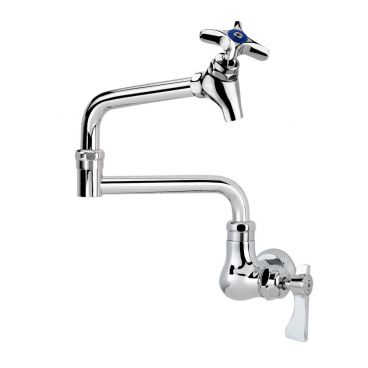 Krowne 16-179L Royal Series Low Lead Wall Mount Pot Filler Faucet With 12" Double-Jointed Spout, Single Center