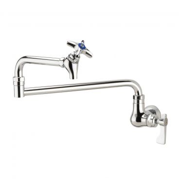 Krowne 16-181L Royal Series Low Lead Wall Mount Pot Filler Faucet With 18" Double-Jointed Spout, Single Center