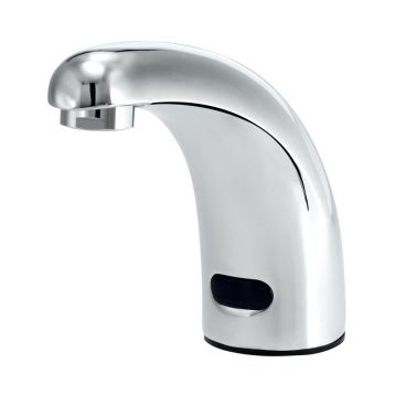 Krowne 16-196 Royal Series Deck Mount Electronic Hands Free Faucet With Infrared Sensor, 6" Fixed Spout, Single Center