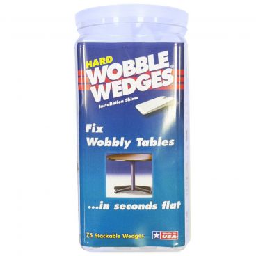 Krowne 29-160 Stackable Wobble Wedges, Hard Clear, 75 Per Pack