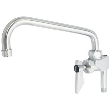 Krowne DX-149 Diamond Series Solid Chrome-Plated Brass Add-On Faucet Base With 8" Swing Spout, 1/4 Turn Valve And 3/8" NPT Inlet/Outlets