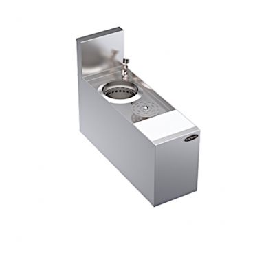 Krowne KR24-MS8 Royal Series 8"L x 24"D Stainless Steel Speed Unit with Dipperwell, Speed Rinser and Cutting Board