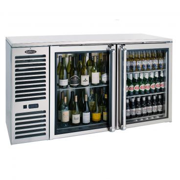 Krowne BS60L 60" Back Bar Storage Cabinet with Self-Contained Refrigeration on Left