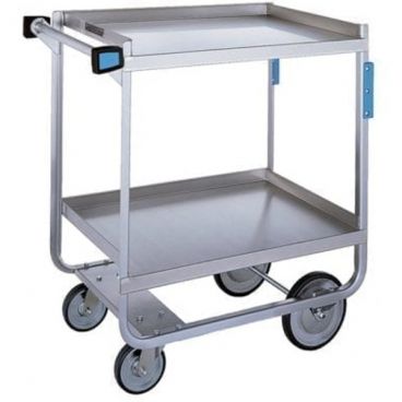 Lakeside 543 Stainless Steel NSF Model 2-Shelf 22 3/8" Wide x 38 5/8" Long x  37 1/8" High 700-lb Capacity Rectangular Utility Cart With Casters