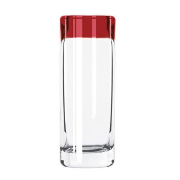 Libbey 92301R Aruba 3 oz. Shooter Glass with Red Rim - 24/Case