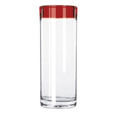 Libbey 92304R Aruba 16 oz. Zombie Glass with Red Rim - 12/Case