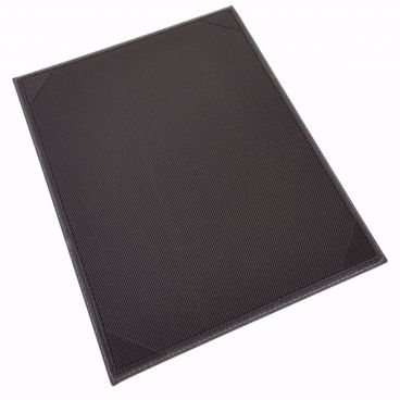 Winco LMS-811GY 8 1/2" x 11" Grey Leatherette Single Panel Menu Cover