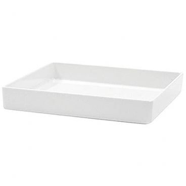 Tablecraft M4014WH White 10" Square Straight Sided Melamine Bowl