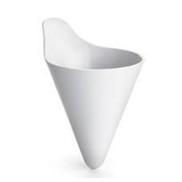 Tablecraft M57W 7" White Conical French Fry Holder 