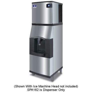 Manitowoc SPA162 22" Wide 120 lb Capacity ADA Compliant Stainless Steel Exterior Floor Model Touchless Lever Ice Dispenser, 115V