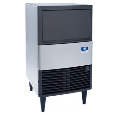 Manitowoc UDE0080A NEO Series Undercounter 19 11/16" Wide 102 lb/24 hr Ice Production Self-Contained Air-Cooled Condenser Full-Dice Size Cube Ice Machine With 31 lb Storage Bin, 115V