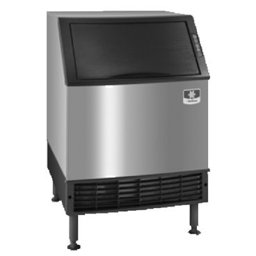 Manitowoc UDF0240W NEO Series Undercounter 26" Wide 197 lb/24 hr Ice Production Self-Contained Water-Cooled Condenser Full-Dice Size Cube Ice Machine With 90 lb Storage Bin, 115V