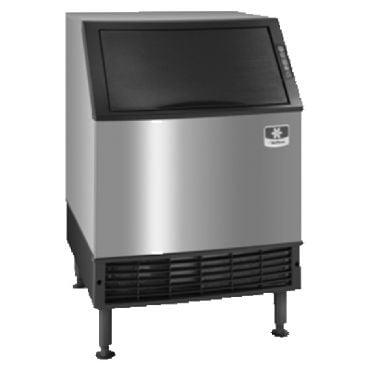 Manitowoc UYF0140A NEO Series Undercounter 26" Wide 137 lb/24 hr Ice Production Self-Contained Air-Cooled Condenser Half-Dice Size Cube Ice Machine With 90 lb Storage Bin, 115V