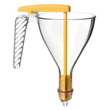 Matfer 116601 Automatic 3/4 Quart Confectionary Funnel With Nozzle And Wire Stand