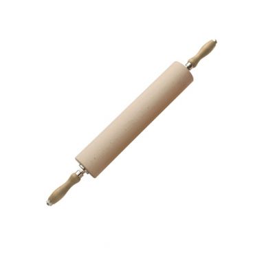 Matfer 140126 15-3/4” Beechwood Rolling Pin With Handles