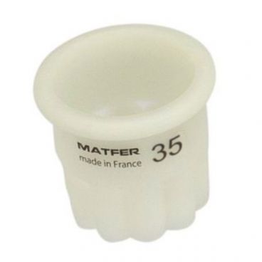 Matfer 150112 Exoglass 1-3/8" Round Fluted Pastry Cutter