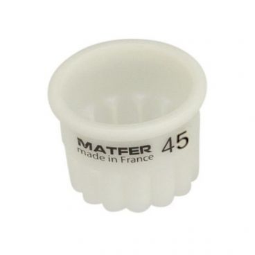 Matfer 150113 Exoglass 1-1/2" Round Fluted Pastry Cutter
